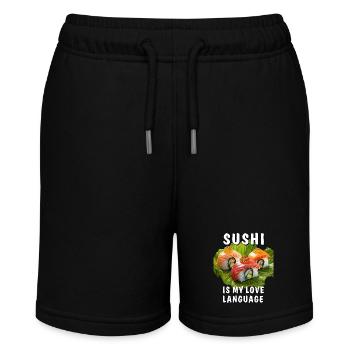 SUSHI IS MY LOVE LANGUAGE - Stanley/Stella Teenager Bio-Joggingshorts MINI BOLTER - Schwarz - Vorne