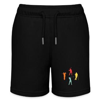 Golfspieler Evolution Golf - Stanley/Stella Teenager Bio-Joggingshorts MINI BOLTER - Schwarz - Vorne