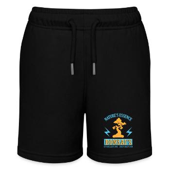 Bonsai Tree - Stanley/Stella Teenager Bio-Joggingshorts MINI BOLTER - Schwarz - Vorne