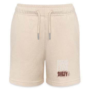 RIDE FAST LIVE DIRTY – Mountainbike - Motocross - Stanley/Stella Teenager Bio-Joggingshorts MINI BOLTER - Natur - Vorne