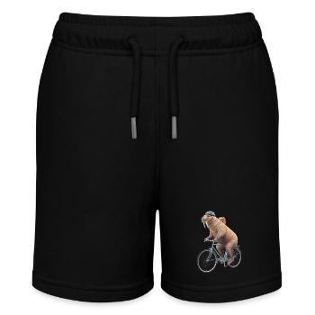Walross - Stanley/Stella Teenager Bio-Joggingshorts MINI BOLTER - Schwarz - Vorne