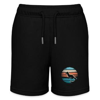 Wiesel - Stanley/Stella Teenager Bio-Joggingshorts MINI BOLTER - Schwarz - Vorne