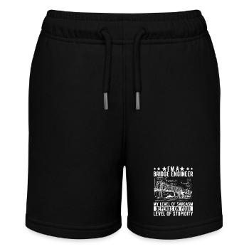 Bridge Engineer Bridge Construction - Stanley/Stella MINI BOLTER Organic Teen Jogging Shorts - black - Front