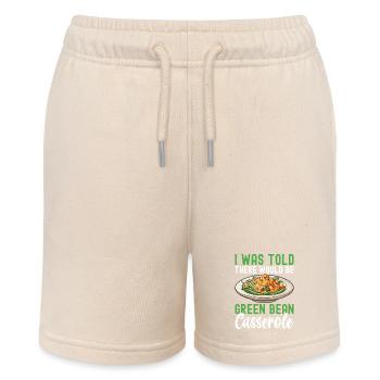 Green Bean Casserole - Stanley/Stella MINI BOLTER Organic Teen Jogging Shorts - soft Ecru - Front