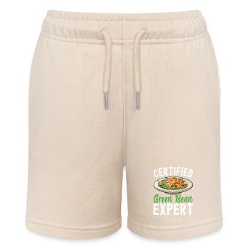 Green Bean Casserole - Stanley/Stella MINI BOLTER Organic Teen Jogging Shorts - soft Ecru - Front