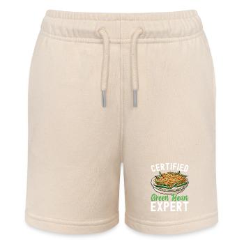 Green Bean Casserole - Stanley/Stella MINI BOLTER Organic Teen Jogging Shorts - soft Ecru - Front