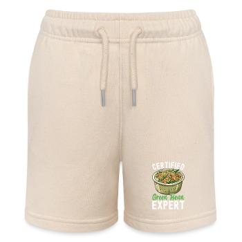 Green Bean Casserole - Stanley/Stella MINI BOLTER Organic Teen Jogging Shorts - soft Ecru - Front
