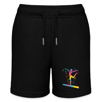 Gymnast Balance Beam Artistic Gymnastics - Stanley/Stella MINI BOLTER Organic Teen Jogging Shorts - black - Front