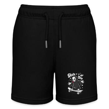 Skateboarding Grim Reaper – Skate or Die - Stanley/Stella MINI BOLTER Organic Teen Jogging Shorts - black - Front