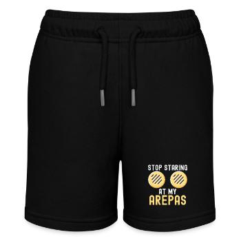 Venezolanische Arepas - Stanley/Stella Teenager Bio-Joggingshorts MINI BOLTER - Schwarz - Vorne
