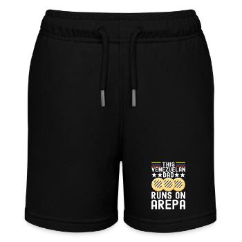 Venezolanische Arepas - Stanley/Stella Teenager Bio-Joggingshorts MINI BOLTER - Schwarz - Vorne