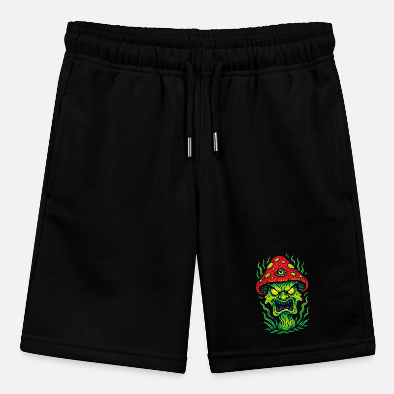 Psycho Toadstool with Third Eye Stanley/Stella MINI BOLTER Organic Teen Jogging Shorts