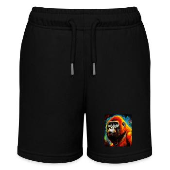 Gorilla Portrait - Stanley/Stella MINI BOLTER Organic Teen Jogging Shorts - black - Front