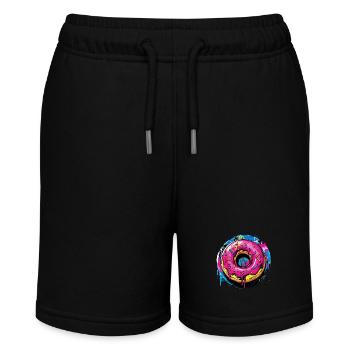 Donut dans le style graffiti - Short bio MINI BOLTER Stanley/Stella Ado - noir - Devant