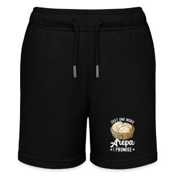 Venezolanische Arepas - Stanley/Stella Teenager Bio-Joggingshorts MINI BOLTER - Schwarz - Vorne