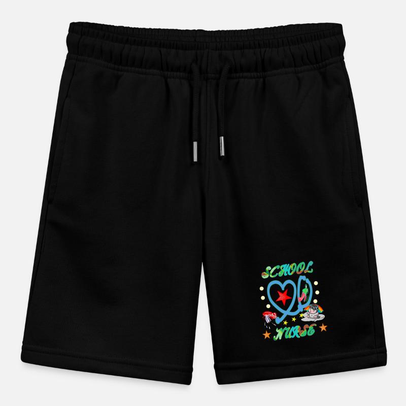 Bunte Schulkrankenschwester Stanley/Stella Teenager Bio-Joggingshorts MINI BOLTER