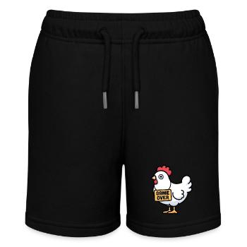 Chicken Game Over - Stanley/Stella MINI BOLTER Organic Teen Jogging Shorts - black - Front