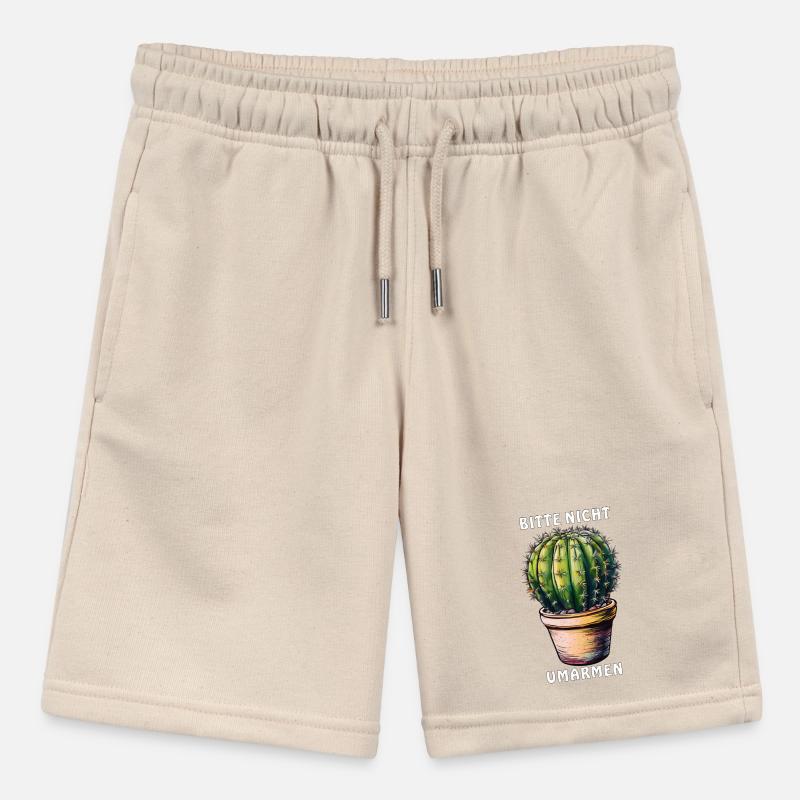 PLEASE DO NOT HUG CACTUS Stanley/Stella MINI BOLTER Organic Teen Jogging Shorts