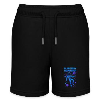Weltraum-nerd-design Galaxien-erkunder Kosmischer - Stanley/Stella Teenager Bio-Joggingshorts MINI BOLTER - Schwarz - Vorne