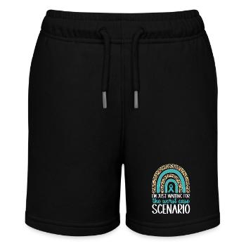 Anxiety disorder Anxiety disorder - Stanley/Stella MINI BOLTER Organic Teen Jogging Shorts - black - Front