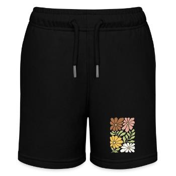 Wildflowers Boho - Stanley/Stella MINI BOLTER Organic Teen Jogging Shorts - black - Front