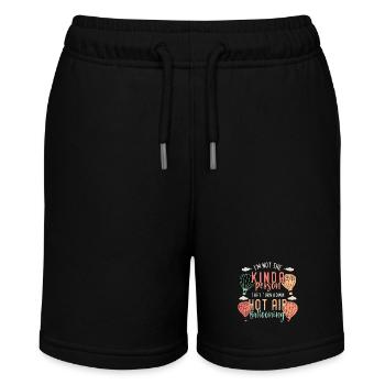 Hot Air Ballooning I'm Not The Kinda Balloonist - Stanley/Stella MINI BOLTER Organic Teen Jogging Shorts - black - Front