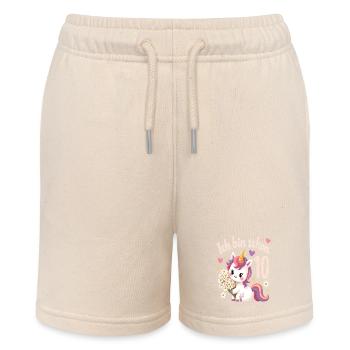 Licorne mignonne 10e anniversaire pour les filles - Short bio MINI BOLTER Stanley/Stella Ado - écru doux - Devant