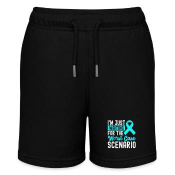 Anxiety disorder Anxiety disorder - Stanley/Stella MINI BOLTER Organic Teen Jogging Shorts - black - Front