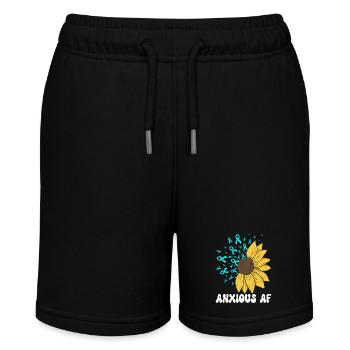 Anxiety disorder Anxiety disorder - Stanley/Stella MINI BOLTER Organic Teen Jogging Shorts - black - Front