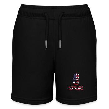 No Kings in America since 1776 Flagge USA - Stanley/Stella Teenager Bio-Joggingshorts MINI BOLTER - Schwarz - Vorne
