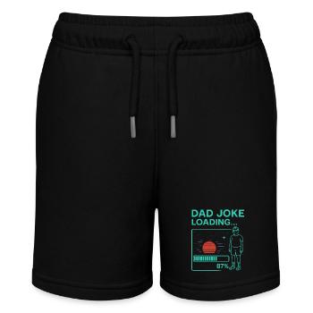 Dad Joke Loading - Stanley/Stella MINI BOLTER Organic Teen Jogging Shorts - black - Front