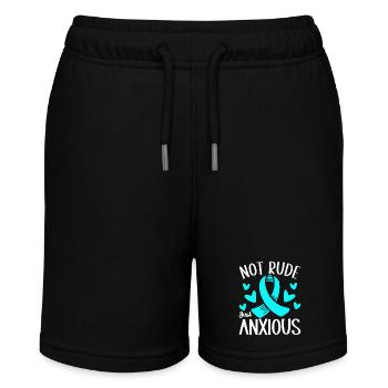 Anxiety disorder Anxiety disorder - Stanley/Stella MINI BOLTER Organic Teen Jogging Shorts - black - Front