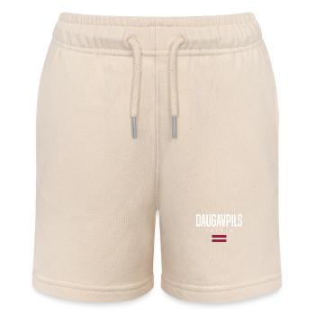 Daugavpils, Latvia - Stanley/Stella MINI BOLTER Organic Teen Jogging Shorts - soft Ecru - Front