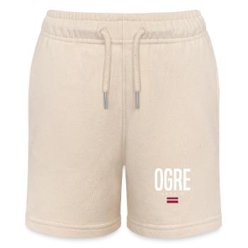 Ogre, Latvia - Stanley/Stella MINI BOLTER Organic Teen Jogging Shorts - soft Ecru - Front