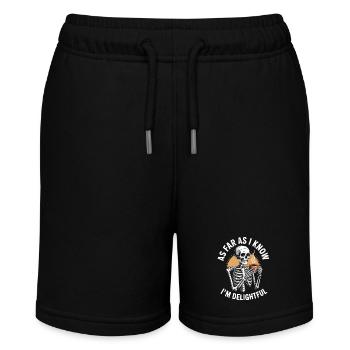 As far as I know I'm delightful! Sarkasmus - Stanley/Stella Teenager Bio-Joggingshorts MINI BOLTER - Schwarz - Vorne