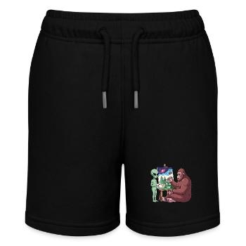Alien And Bigfoot - Stanley/Stella Teenager Bio-Joggingshorts MINI BOLTER - Schwarz - Vorne