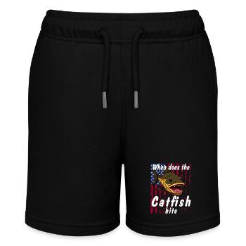 When does the catfish bite - Stanley/Stella Teenager Bio-Joggingshorts MINI BOLTER - Schwarz - Vorne