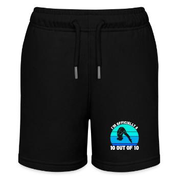Kunstspringen Turmspringer Sprungbrett - Stanley/Stella Teenager Bio-Joggingshorts MINI BOLTER - Schwarz - Vorne