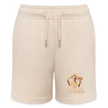 Boots On The Ground Western Vibes - Stanley/Stella Teenager Bio-Joggingshorts MINI BOLTER - Natur - Vorne