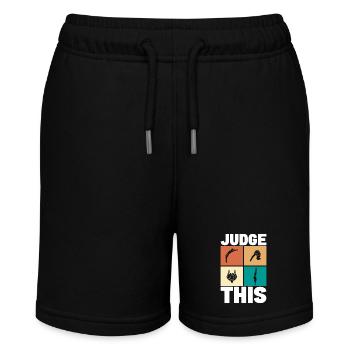 Kunstspringen Turmspringer Sprungbrett - Stanley/Stella Teenager Bio-Joggingshorts MINI BOLTER - Schwarz - Vorne