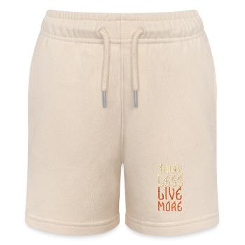 Weniger denken, mehr leben - - Stanley/Stella Teenager Bio-Joggingshorts MINI BOLTER - Natur - Vorne