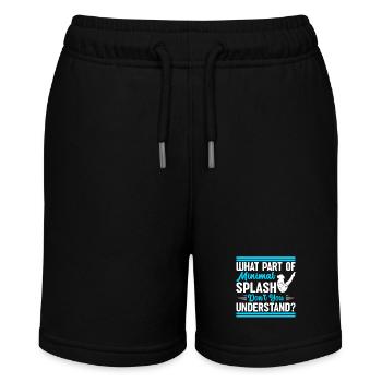 Kunstspringen Turmspringer Sprungbrett - Stanley/Stella Teenager Bio-Joggingshorts MINI BOLTER - Schwarz - Vorne