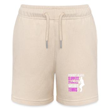 Tennis Spielerin Prinzessin Schuhe - Stanley/Stella Teenager Bio-Joggingshorts MINI BOLTER - Natur - Vorne