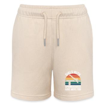 Diving diving board - Stanley/Stella MINI BOLTER Organic Teen Jogging Shorts - soft Ecru - Front