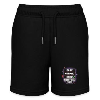 Select Difficulty: Life – Nightmare Mode 8Bit - Stanley/Stella Teenager Bio-Joggingshorts MINI BOLTER - Schwarz - Vorne