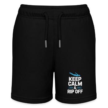 Diving diving board - Stanley/Stella MINI BOLTER Organic Teen Jogging Shorts - black - Front