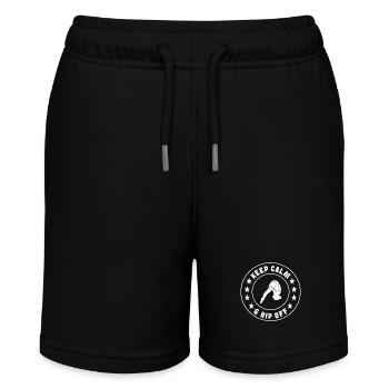 Kunstspringen Turmspringer Sprungbrett - Stanley/Stella Teenager Bio-Joggingshorts MINI BOLTER - Schwarz - Vorne