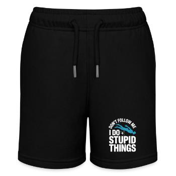 Diving diving board - Stanley/Stella MINI BOLTER Organic Teen Jogging Shorts - black - Front