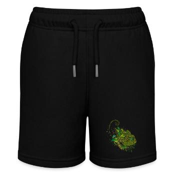 wunderschönes Chamäleon Graffiti - Stanley/Stella Teenager Bio-Joggingshorts MINI BOLTER - Schwarz - Vorne