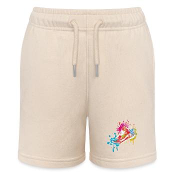 Sneaker Graffiti - Stanley/Stella MINI BOLTER Organic Teen Jogging Shorts - soft Ecru - Front